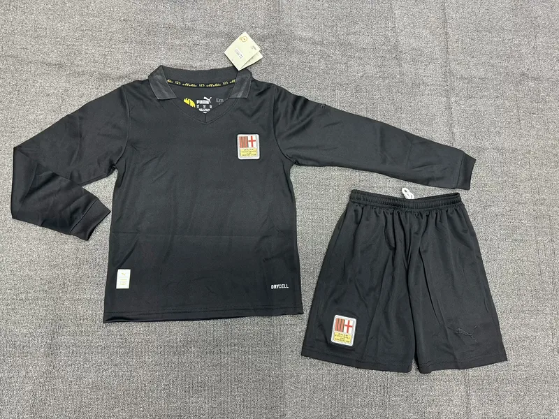 AC Milan Goalkeeper Kids Kit Long Sleeve Special Edition Black
