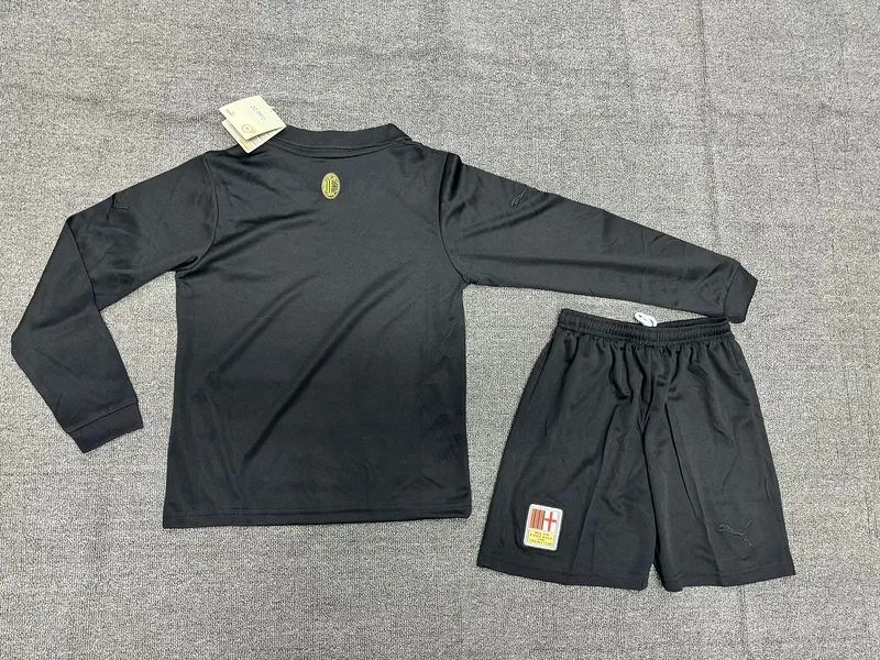 AC Milan Goalkeeper Kids Kit Long Sleeve Special Edition Black — 2