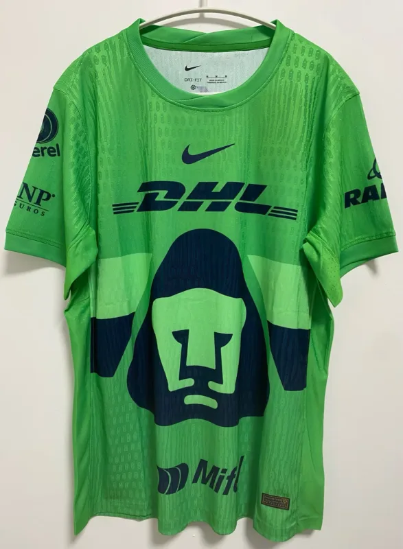 Pumas UNAM 2025/26 Goalkeeper Shirt Player Version Green