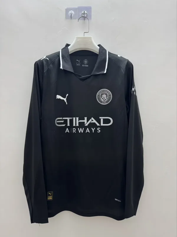 Manchester City 2025/26 Camiseta Manga Larga Black — 1