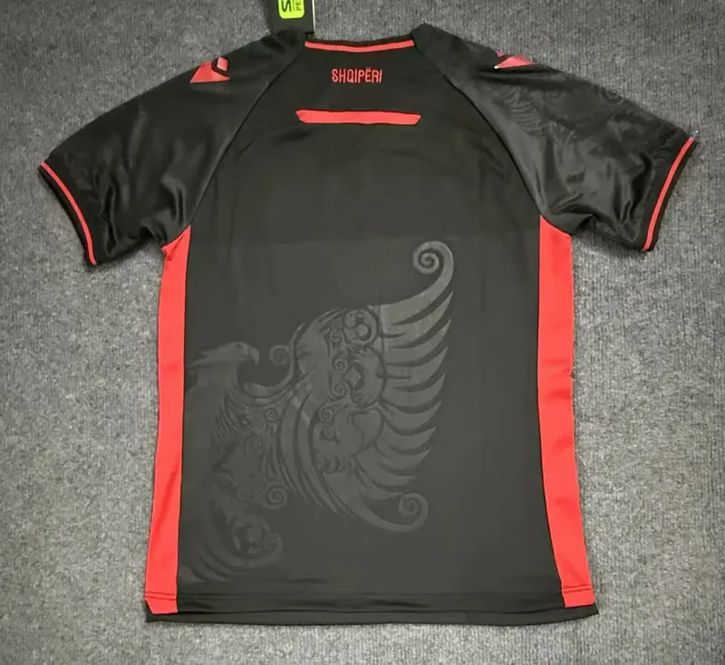 Albania 2025/26 Third Shirt Short Sleeve Black — 2