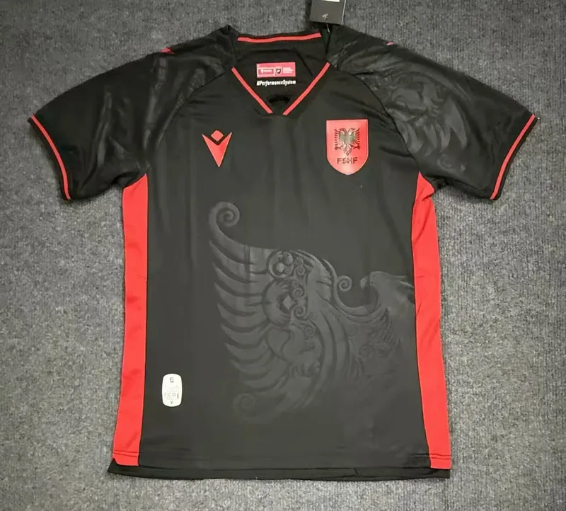 Albania 2025/26 Third Shirt Short Sleeve Black