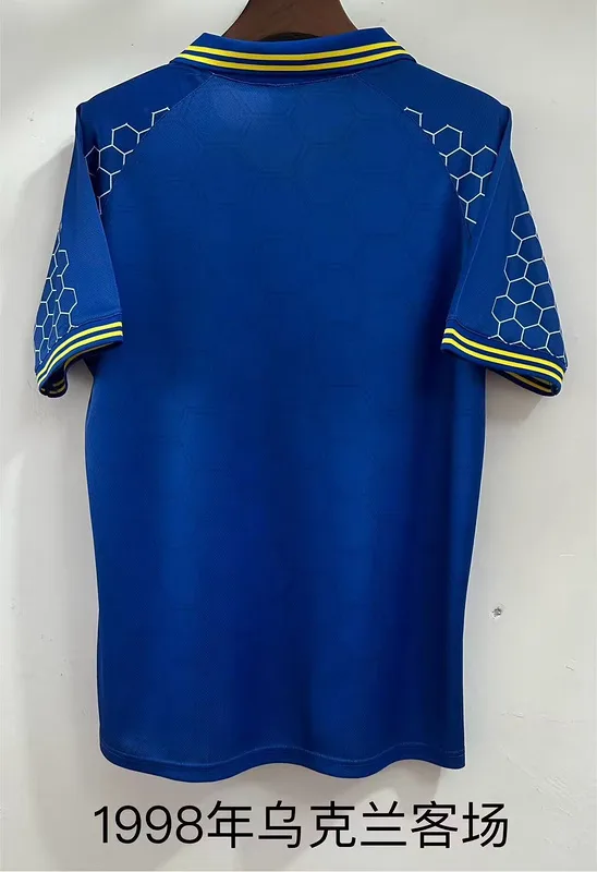 Ukraine 1998 Away Shirt Blue