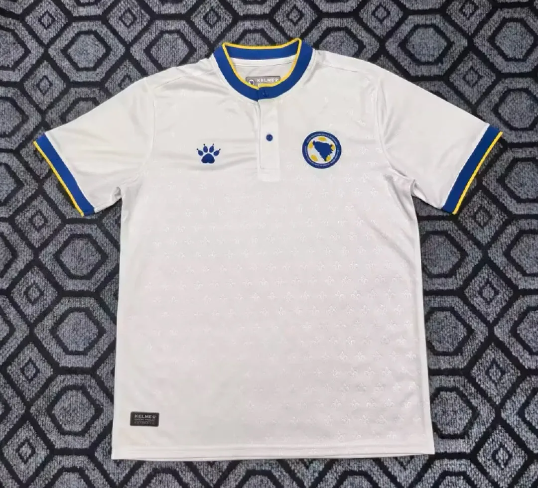 Bosnia and Herzegovina 2026 Away Shirt Short Sleeve White — 2