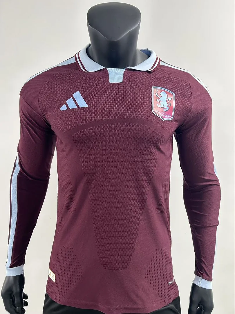 Aston Villa 2026/27 Home Shirt Long Sleeve Player Version — 2