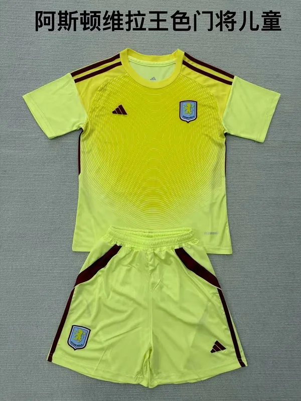 Aston Villa 2025/26 Goalkeeper Shirt Yellow — 2