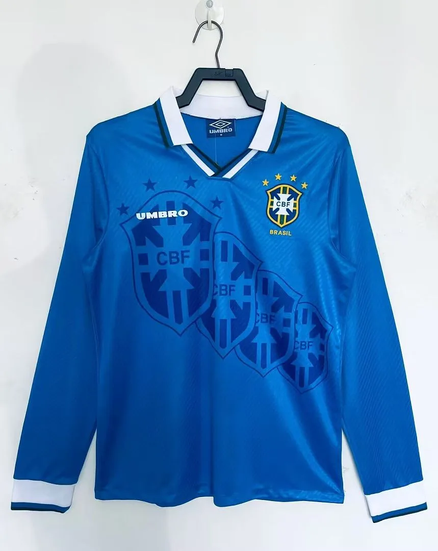 Brésil 1995/97 Extérieur Maillot Manches Longues — 2