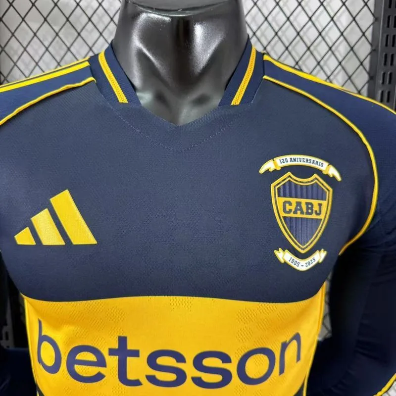 Boca Juniors 2025/26 Home Shirt Long Sleeve Player Version — 1