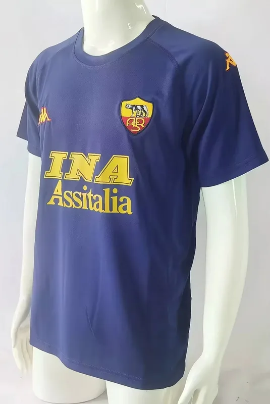 Roma 2000/01 Third Maillot Blue