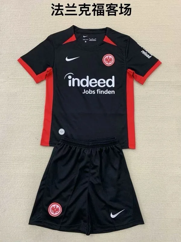 Eintracht Frankfurt 2024/25 Away Kids Kit — 2