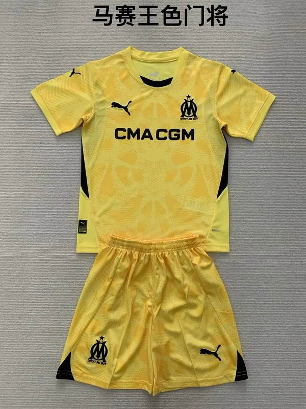 Marseille 2024/25 Goalkeeper Kids Kit — 2