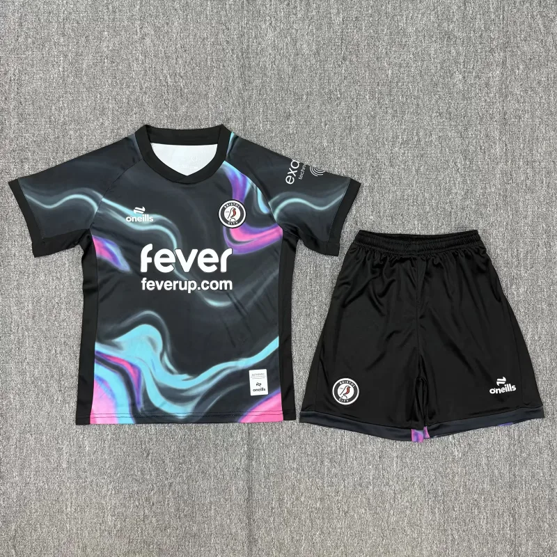 Bristol City 2025/26 Third Kids Kit — 1