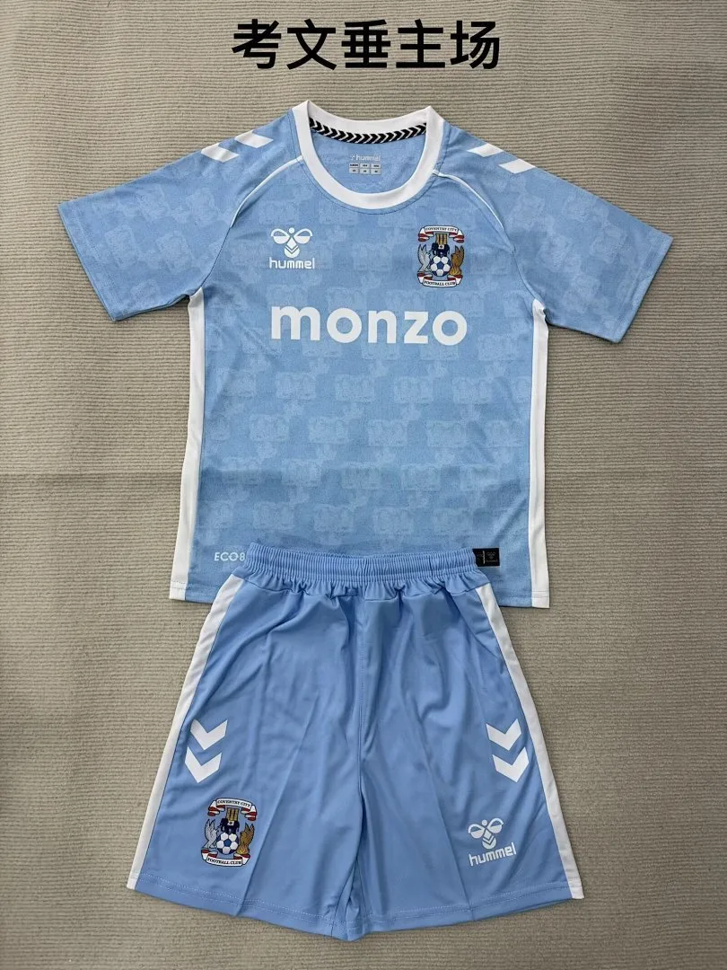 Coventry City 2025/26 Home Kids Kit — 2