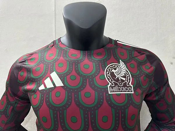 México 2024/25 Primera Equipación Camiseta Manga Larga Versión Jugador — 1