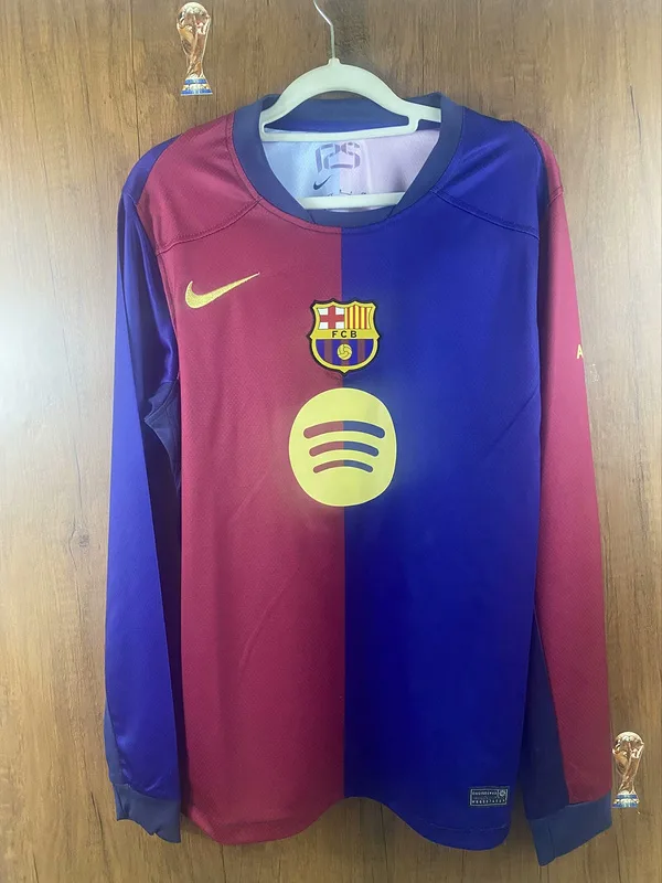 Barcelona 2024/25 Home Shirt Long Sleeve — 1