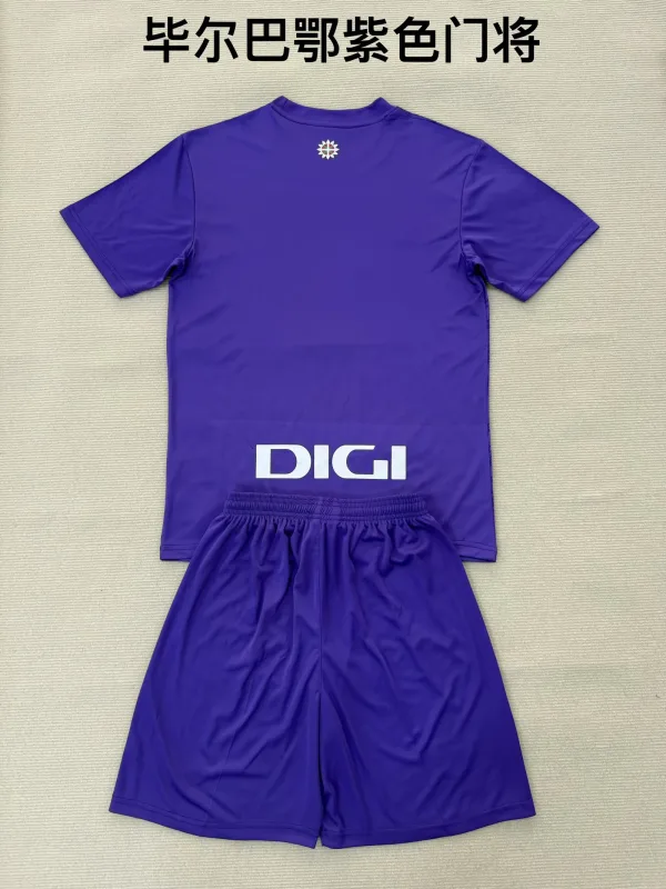 Athletic Bilbao 2025/26 Goalkeeper Kids Kit Purple — 1