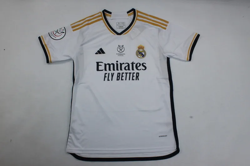 Real Madrid 2023/24 Shirt Short Sleeve Super Cup
