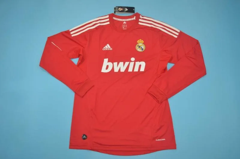 Real Madrid 2011/12 Auswärts Trikot Langarm Red