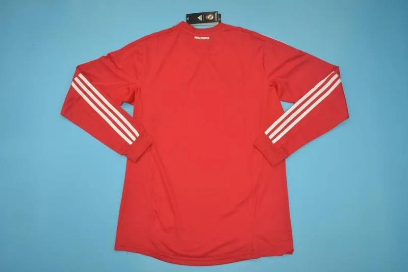 Real Madrid 2011/12 Auswärts Trikot Langarm Red — 2