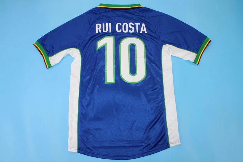 Portugal 1998 Away Shirt Blue — 2