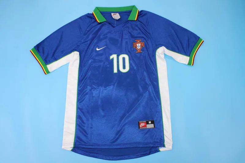Portugal 1998 Away Shirt Blue