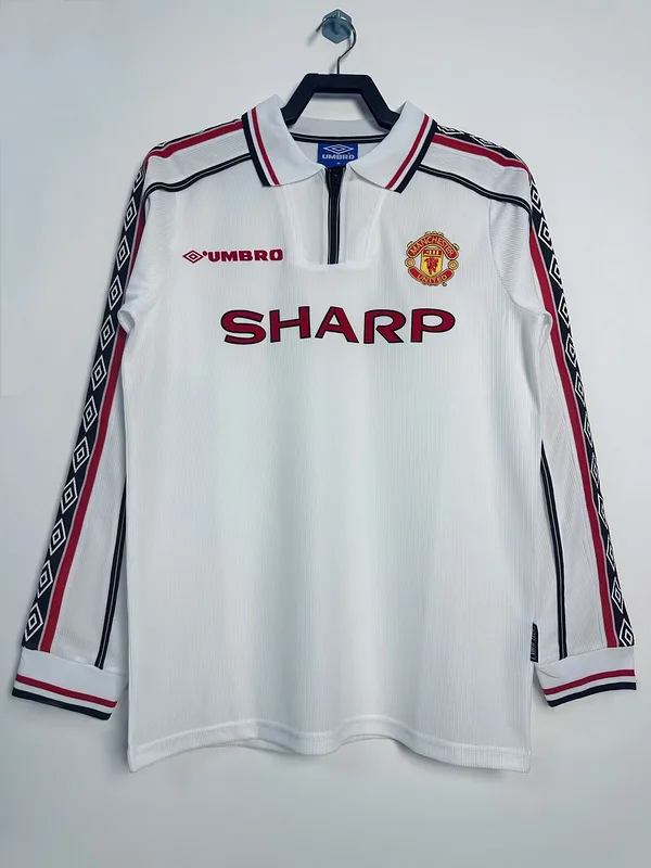 Manchester United 1998 Shirt Long Sleeve White