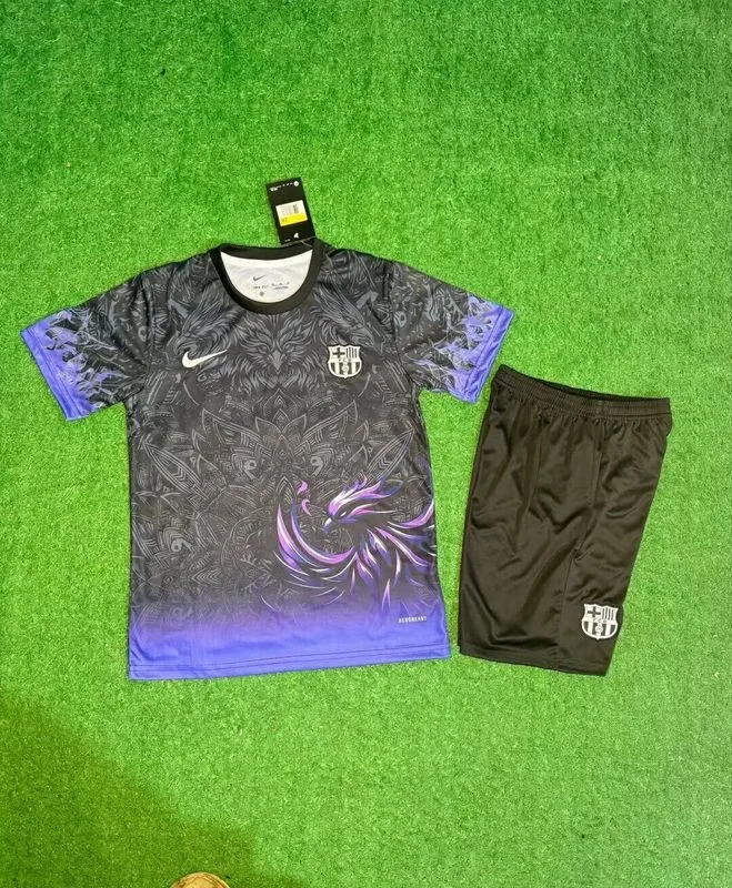 Barcelona 2025/26 Training Set Kinder Black — 1