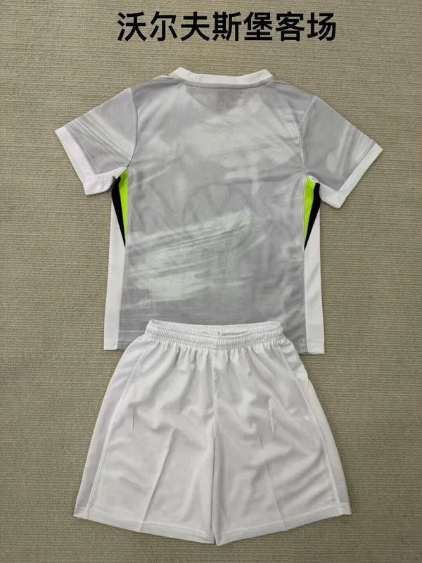 Wolfsburg 2025/26 Auswärts Set Kinder Grey