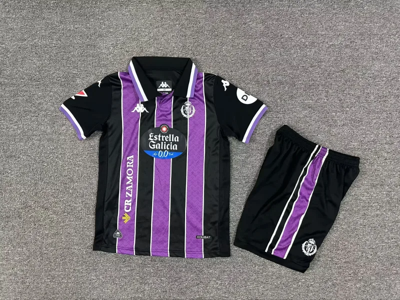Real Valladolid 2025/26 Segunda Equipación Conjunto de Niño — 2