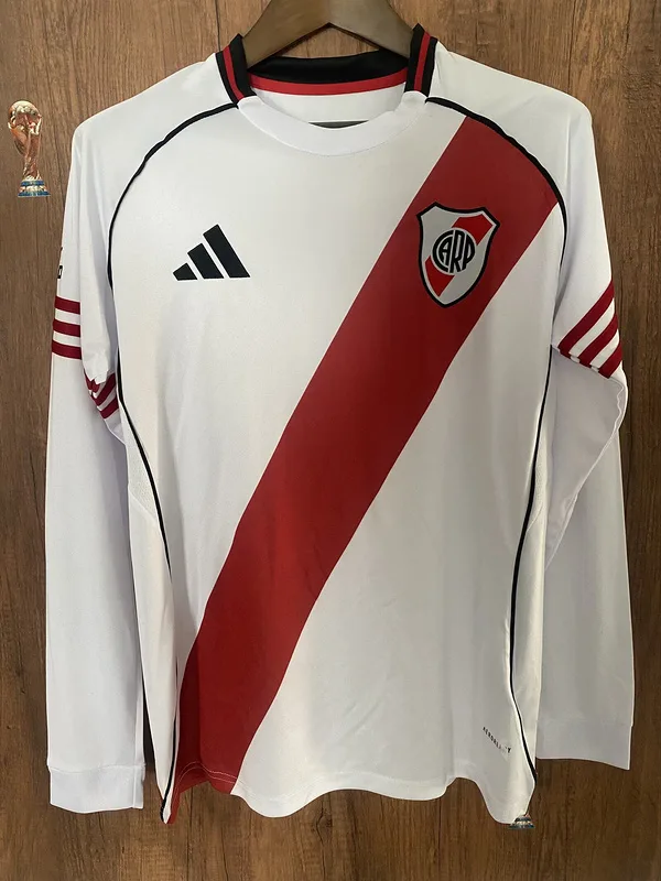 River Plate 2025/26 Domicile Maillot Manches Longues