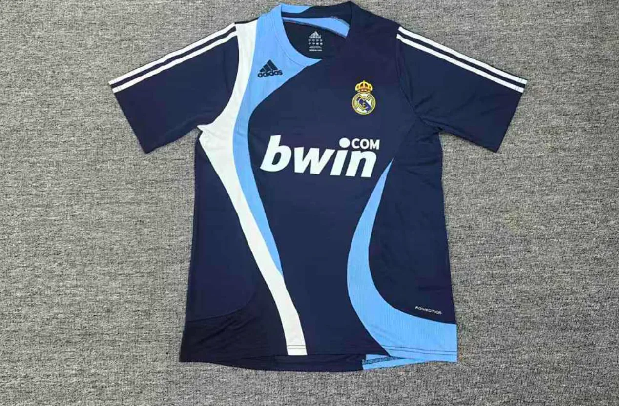 Real Madrid 2007/08 Training Shirt Blue