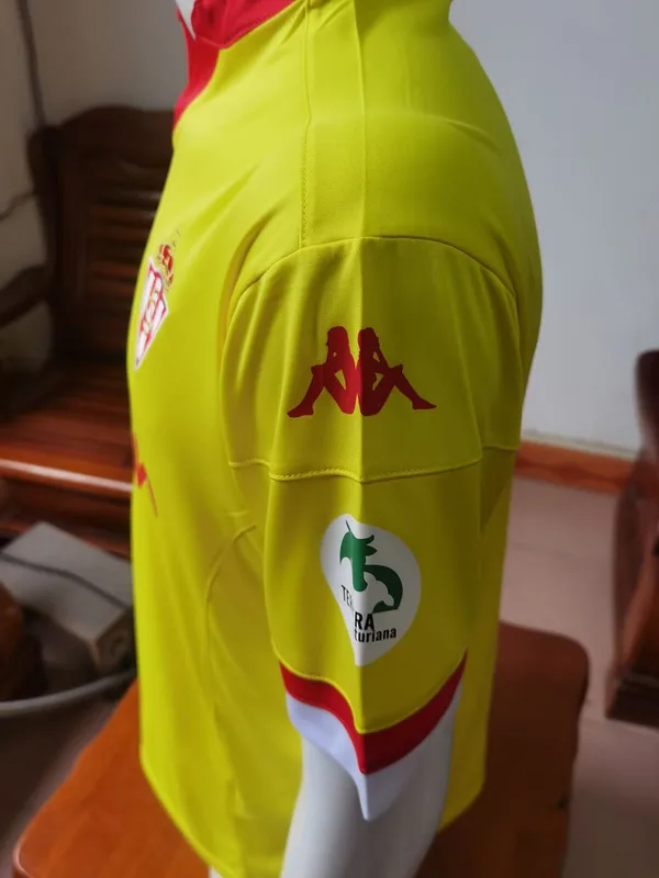 Sporting Gijón 2015/16 Segunda Equipación Camiseta Yellow — 2