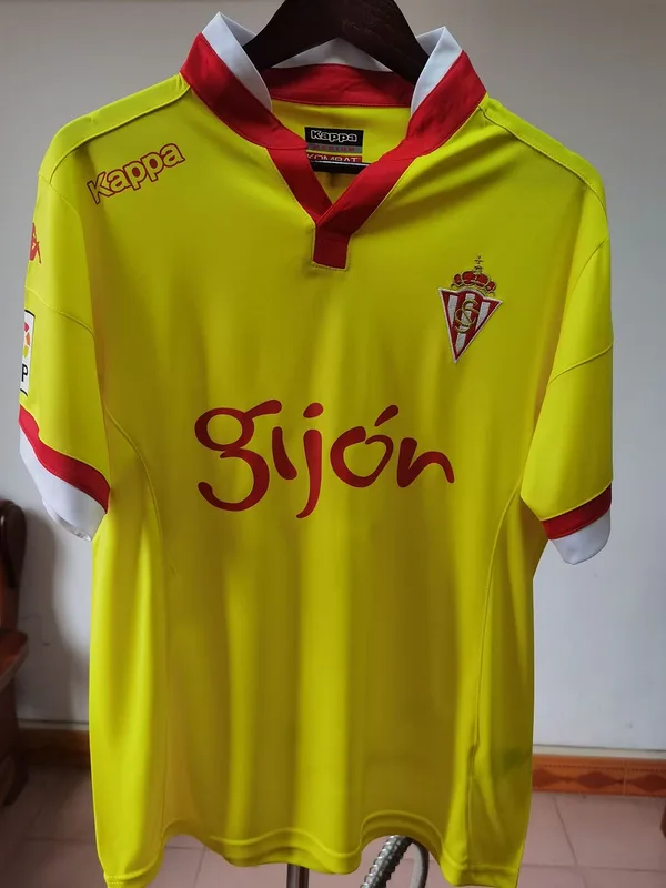 Sporting Gijón 2015/16 Segunda Equipación Camiseta Yellow