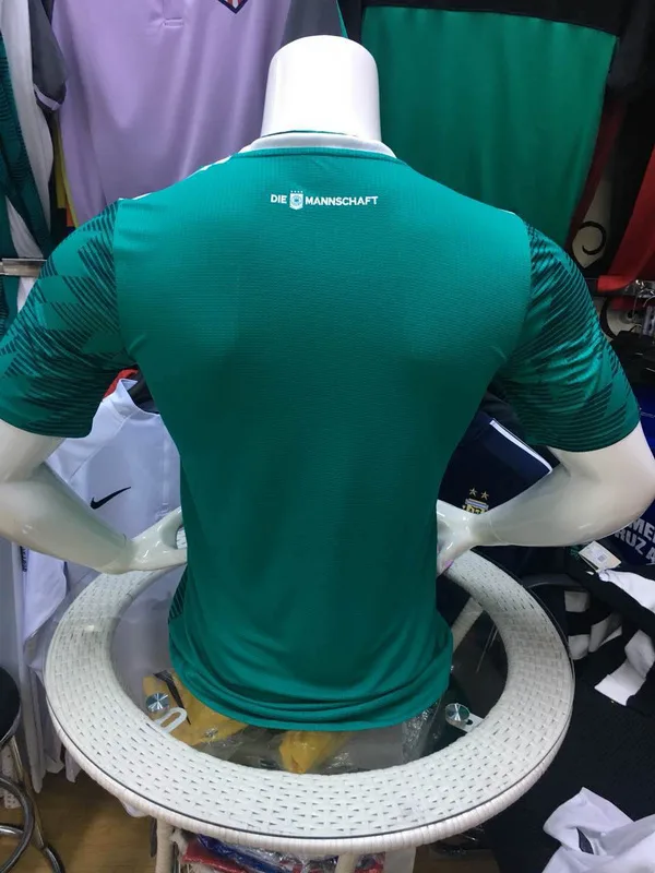 Germany 2018 Away Shirt Player Version Green