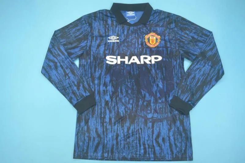 Manchester United 1992/93 Auswärts Trikot Langarm
