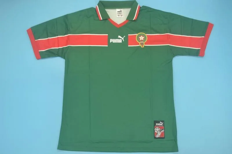 Morocco 1998 Home Shirt Green
