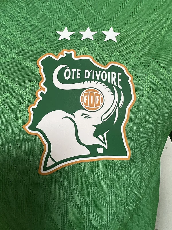 Ivory Coast 2024 Shirt Player Version Green
