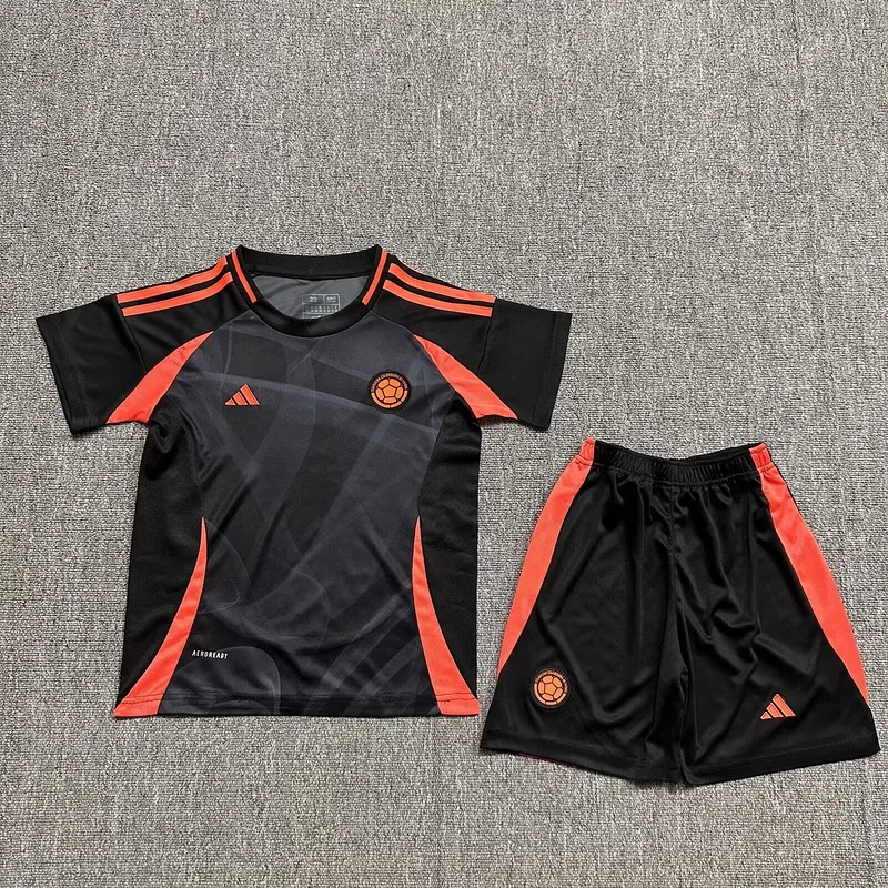 Colombia 2024 Goalkeeper Kids Kit Black — 2