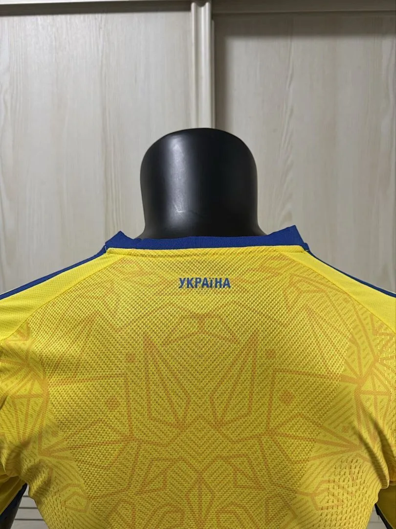 Ukraine 2026 Home Shirt Player Version