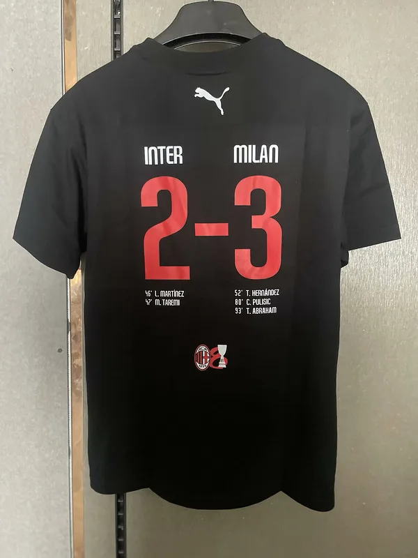 AC Milan Shirt Black Cotton