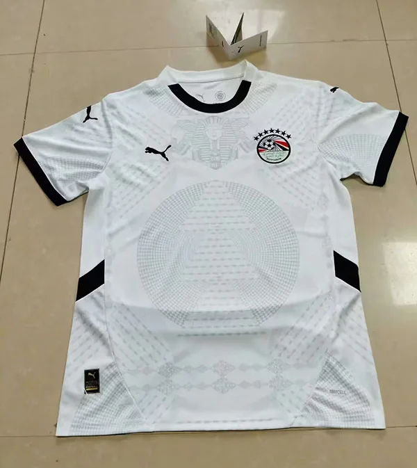 Egypt 2025/26 Away Shirt Short Sleeve White — 1