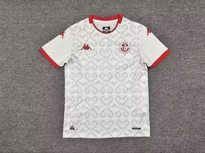 Tunesien 2025/26 Auswärts Trikot Kurzarm — 2
