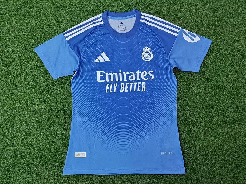 Real Madrid 2025/26 Gardien Maillot Version Joueur Blue