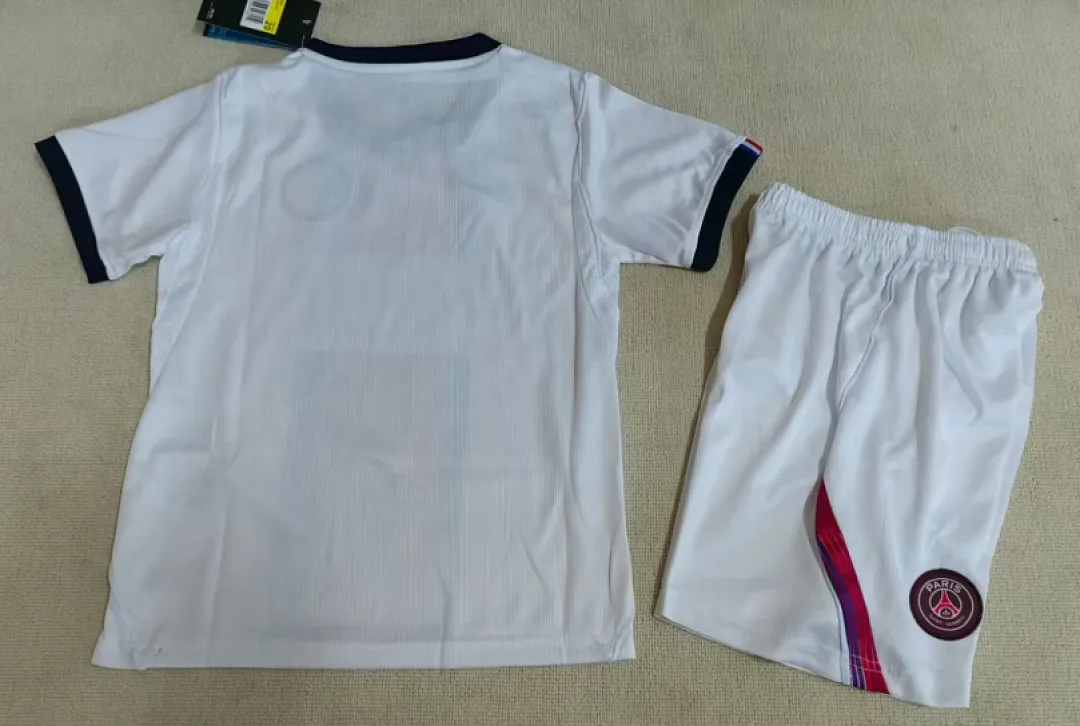 Paris Saint-Germain 2026/27 Segunda Equipación Conjunto de Niño White