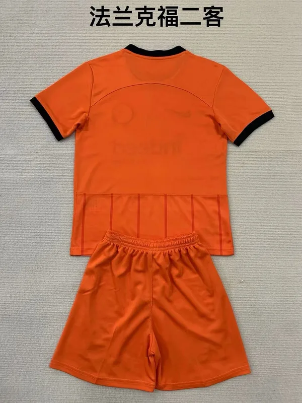 Eintracht Frankfurt 2024/25 Third Kids Kit Orange