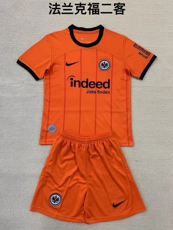 Eintracht Frankfurt 2024/25 Third Kids Kit Orange — 2