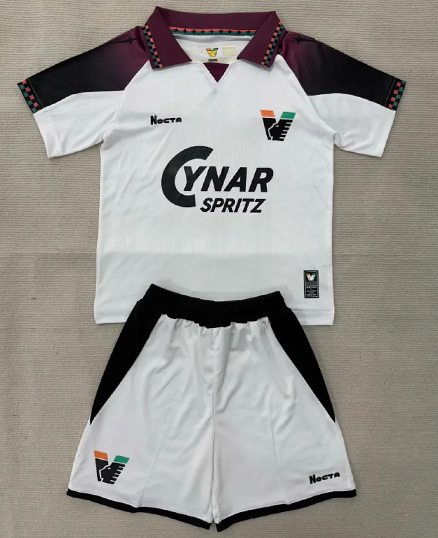 Venezia 2025/26 Extérieur Ensemble Enfant White — 2