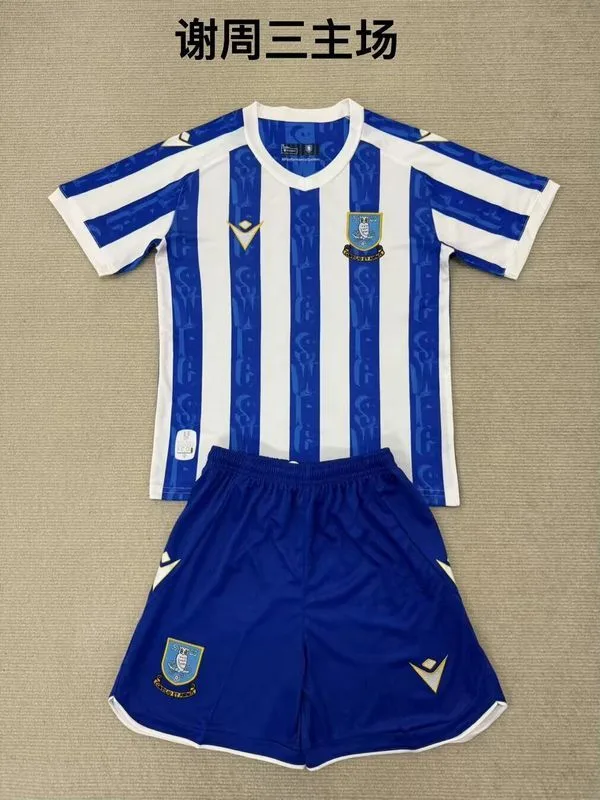 Sheffield Wednesday 2025/26 Home Kids Kit — 2