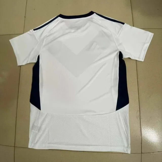 Bordeaux 2024/25 Extérieur Maillot Manches Courtes White