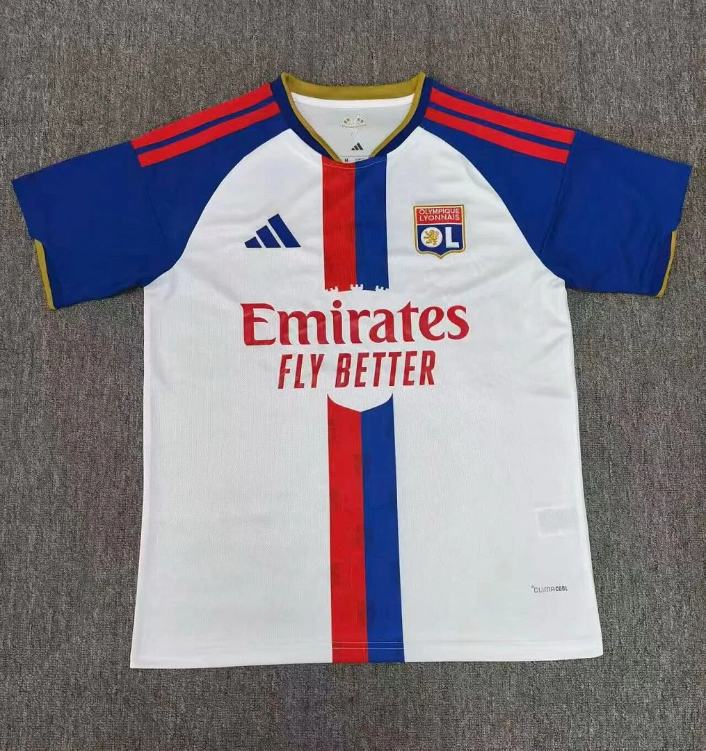 Lyon 2026/27 Home Shirt Short Sleeve — 2